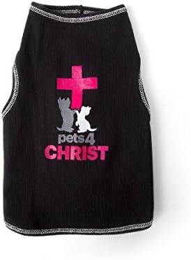 Pets 4 Christ dog tank shirts (P4C/Black/XS)
