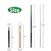 Vantic 4 Pack Reusable Straws, Rainbow Metal Straw Collapsible Stainless Steel Portable Drinking Straw for 12oz/20oz/30oz Cup with Cleaning Brush & Travel Case Blue/Purple/Silver/Rose Gold