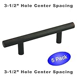 Cosmas 305-3.5ORB Oil Rubbed Bronze Cabinet Hardware Euro Style Bar Handle Pull - 3-1/2