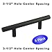 Cosmas 305-3.5ORB Oil Rubbed Bronze Cabinet Hardware Euro Style Bar Handle Pull - 3-1/2