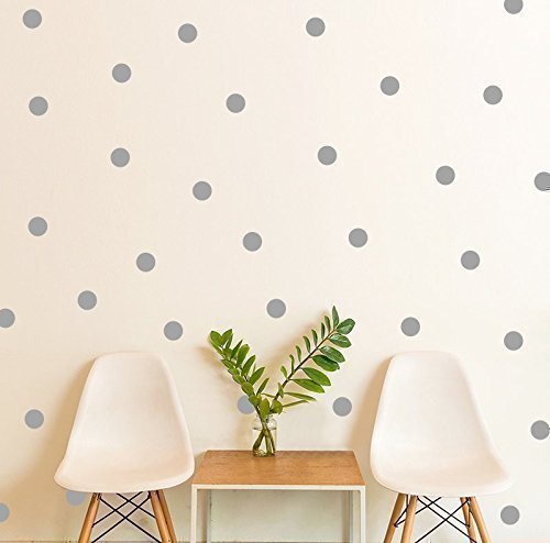 A polka in the room / Polka Dot Wall Decal / gift / Gold Polka Dot Decal / 2.5" Dot sticker / Kids wall decoration / baby room decal / Removable wall paper