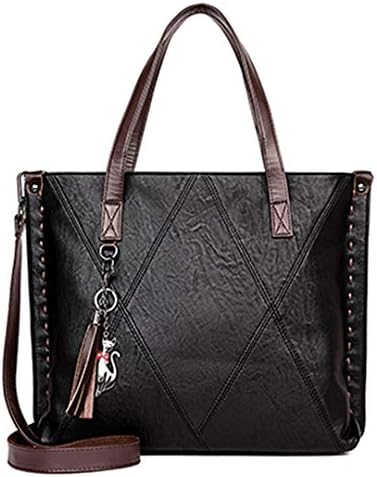 Women's Pu Leather One-Shoulder Large-Capacity Handbag