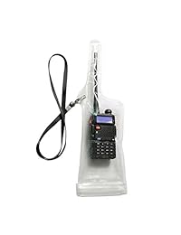 Rígida de Color negro soporte de transporte de piel Funda con correa para el hombro ajustable para Radio de 2 Vías walkie talkie, blanco1
