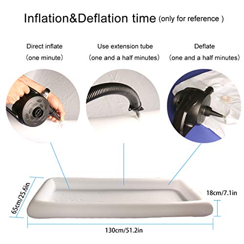 Omont Electric Air Pump Quick-Fill High Power Air Mattress Pump Inflator Deflator Suitable for Yoga Exercise Ball Raft Bed Boat Pool Toy and Balloons with Multiple Nozzles, AC 110-120V - Thumbnail 5