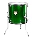 Mendini by Cecilio Complete Full Size 5-Piece Adult Drum Set with Cymbals, Pedal, Throne, and Drumsticks, Metallic Green, MDS80-GN