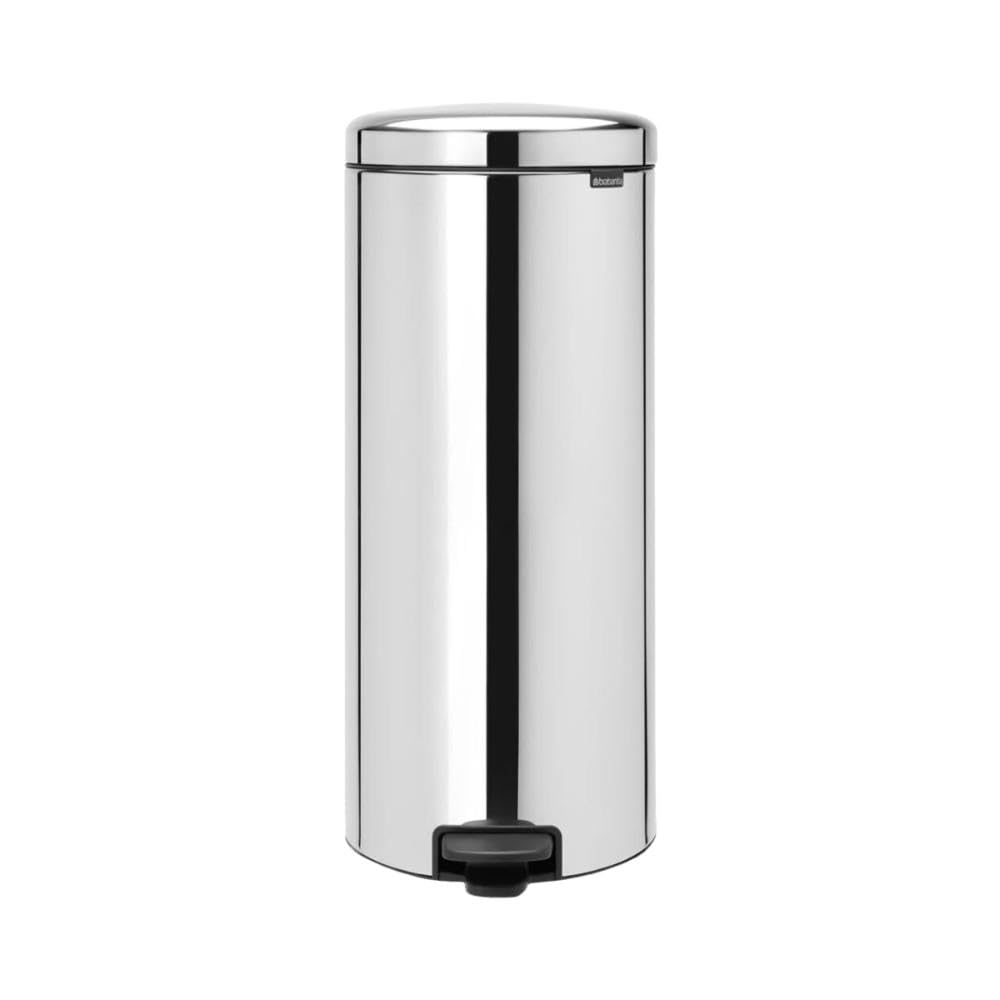 Brabantia 114366 Pedal Bin newIcon with Plastic Inner Bucket, 30 Litre - Brilliant Steel