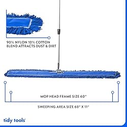 Tidy Tools Commercial Dust Mop & Floor Sweeper, 60