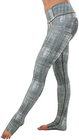 Body Angel Activewear Women's Gray Acid Wash Leggings/Activewear/Yogawear Small Medium (Medium, Gray-Wash)