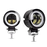 2PCS 3 Inch 40W Fog Light White 6000K 10-80V DC