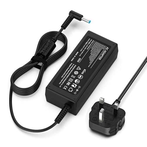 Shefor 65W Laptop Charger Adapter Compatible with HP EliteBook 840 850 830,Pavilion x360 15 13, 19.5V 3.33A Blue Tip 4.5×3.0mm Laptop Adapter, Charger for ProBook 450 440 640