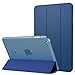 MoKo Case for iPad Mini 3 / 2 / 1, Slim Lightweight Smart-shell Stand Cover with Translucent Frosted Back Protector for Apple iPad Mini 1 / Mini 2 / Mini 3, Navy BLUE (with Auto Wake / Sleep)