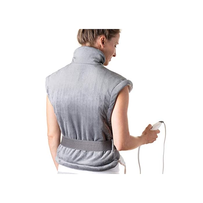 Pure Enrichment® PureRelief® XL Extra-Long Back & Neck Heating Pad, Safe Heat Therapy for Sore Muscles, Pain, & Cramps…