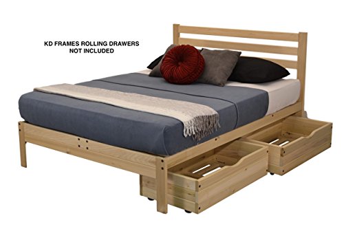 KD Frames Lexington Platform Bed, Full, Unfinished