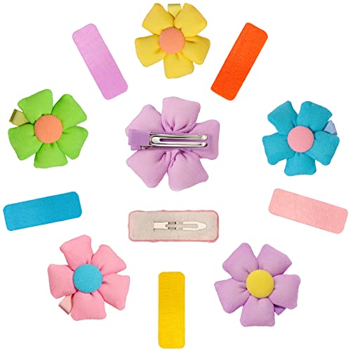 PinkSheep Hair Clips for Girls,Flower Hair Barrettes Hair Accessories
