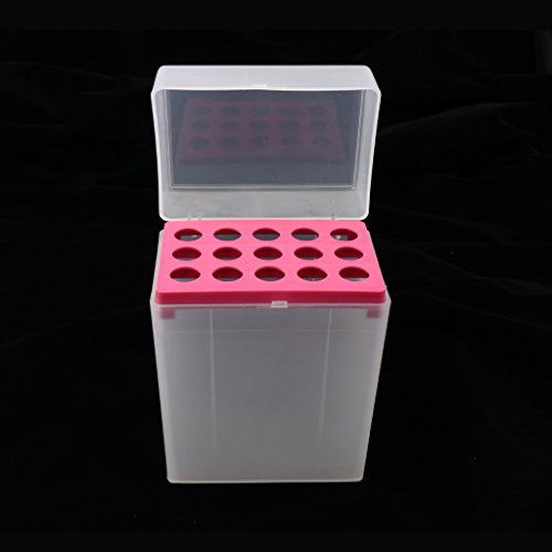 Baoblaze Universal Lab 10ml Pipettor Pipette Tips 15-Position Box Holder Laboratory Supplies -Red - Thumbnail 4