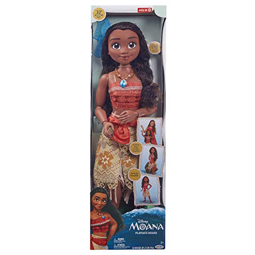Disney Princesas - Muñeca Vaiana 80cm Totalmente Articulada - Muñeca y Accesorios para Jugar
