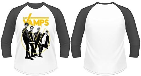 The Vamps Grouped' 3/4 Length Sleeve Raglan Baseball Shirt (Large)