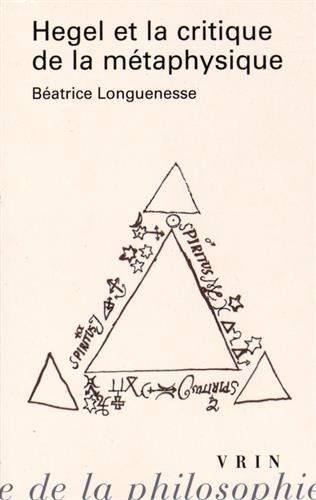 Hegel et la critique de la métaphysique
