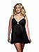 Dreamgirl Women's Plus-Size Sheer Enticement Babydoll