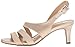 Naturalizer Womens Taimi Strappy Mid Heel Slingback Dress Sandals,Champagne Beige Satin,9 M US