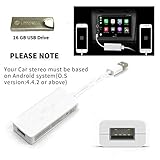 Linkswell Carplay Dongle USB Adapter Smartphone Link Receiver Charger for Android Radio,Navigation System Support Touch and Voice Control Fit for Android and Apple Phone Siri Sintegrate
