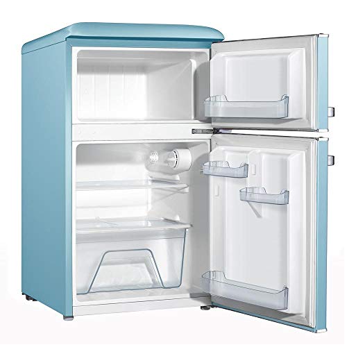 3 Galanz+Light+Blue+Retro+Fridge
