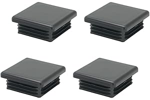 TFIRY 2 Inch (50 mm) Square Plastic Plugs Tubing End Caps for Square Tubing Post (4 Pack)