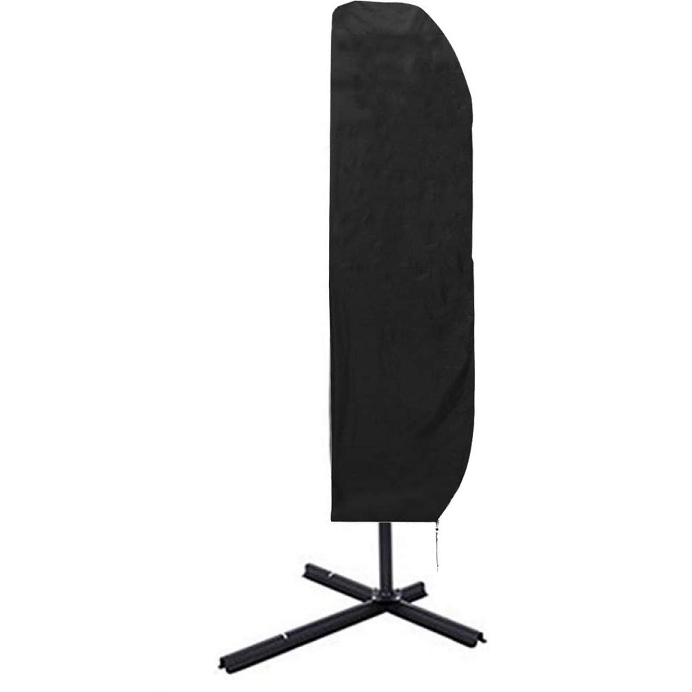 ELR Parasol Cover, Garden Umbrella Cover Waterproof Patio Umbrella Cover,Outdoor Garden Parasol Cover Zipper, for Diameter 2m-4m Parasols, with Telescopic Pole Cover (265x40/70cm)