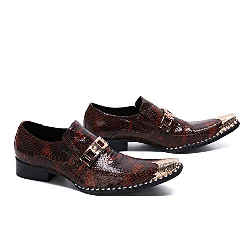 41w9 P10HiL TAZAN Hombre Moda Zapatos De Cuero Señaló Boda Patrón De Cocodrilo Negocios Calzado Vestir Derby 2019 Zapatos De Vestir… TAZAN Hombre Moda Zapatos De Cuero Señaló Boda Patrón De Cocodrilo Negocios Calzado Vestir Derby 2019 Zapatos De Vestir… - Imagen 4