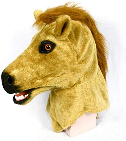 Mask Novelty Furry Animal Brown Horse Mask Animal Carnival Moving Mouth Masks For Halloween Outdoor Holiday Color Brown Amazon Ca Home Kitchen