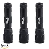 UltraFire wf-502b Flashlight Tactical Flashlight 1000 Lumens Emergency Powerful Flashlights 5 Modes Heavy Duty Flashlight 18650 Flashlight Waterproof 502b Torch 3 Pack