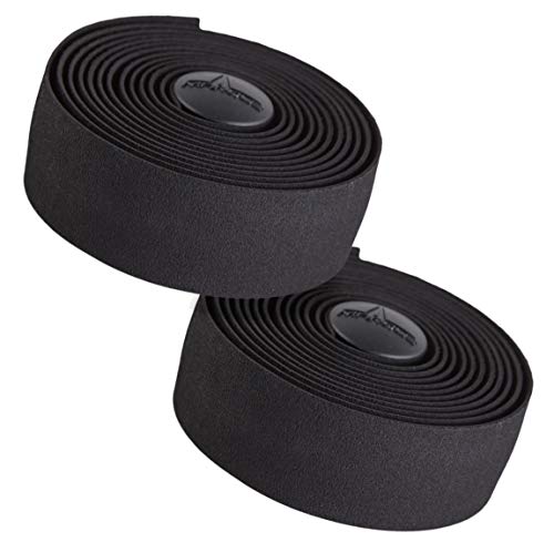 MARQUE Suede Bike Handlebar Tape – Road Cycling Bicycle Handle Bar Wrap 2PCS per Set (Black) - Thumbnail 7