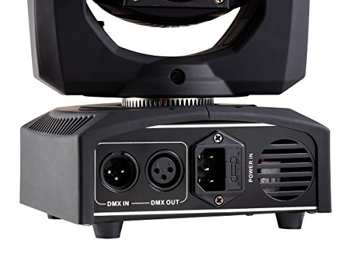 Monoprice Stage Beam 30 Watt LED Moving Head Light with 7 Colors and Gobos plus Open