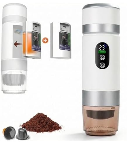 Amazon.com: Portable Coffee Maker KF-JN-03 with Digital Display