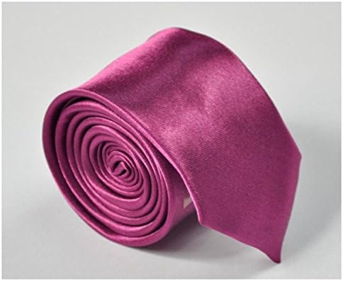 Solid Plain Polyester Men\'s Jacquard Woven Necktie 2 Color:Amaranth