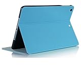 Samsung Galaxy Tab4 8.0 (8-Inch) Case Cover, FYY Ultra Slim Magnetic Smart Cover Multi-Angle Stand Case for Samsung Galaxy Tab4 8.0 (8-Inch) Cyan (With Auto Wake/Sleep Feature)