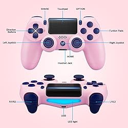 Wiv77 Pink Wireless Controller Compatible with