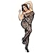 Deksias Crotchless Bodystocking Plus Size Open Crotch Lingerie for Women