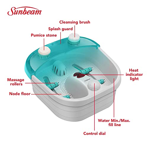 Sunbeam Deep Reservoir Aqua Therapy Foot Spa Foot Bath with Heat