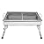 Small Charcoal BBQ Grill 36â€ Collapsible Stainless Steel for Camping Tailgating and Picnic