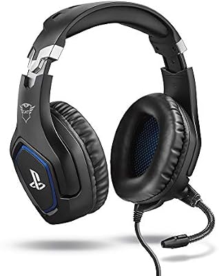 Forze-B Cuffie PS4 e PS5 con Licenza Ufficiale PlayStation, Nero
