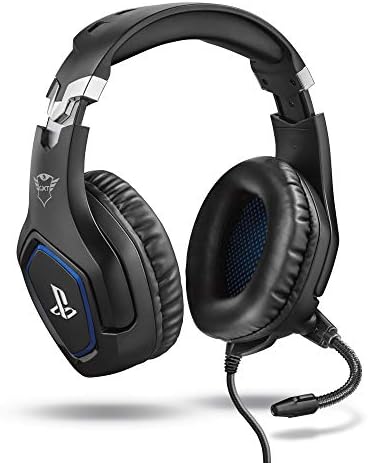 Forze-B Cascos Gaming con Licencia Oficial para PlayStation, Negro