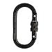 Fusion Climb OVATTI SCREW LOCK Carabiner - Heavy-Duty Steel, Locking Gate, Pin Nose, Oval Shape | Industrial Strength and Superior Stability | CE EN 12275 Certified For heavy duty, construction, roofi