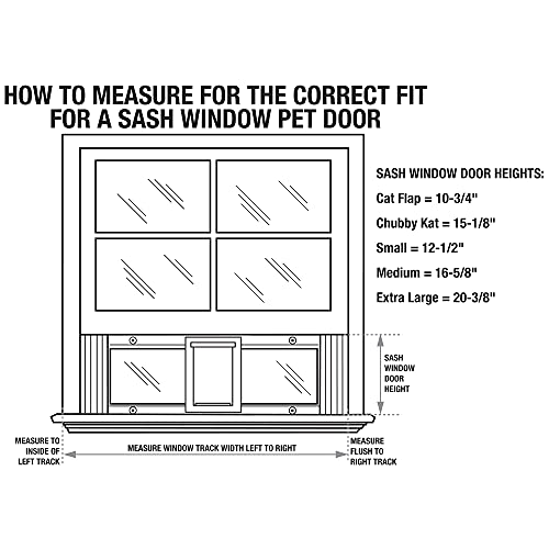 adjustable cat door for window