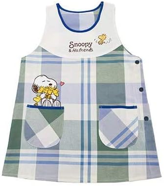 Amazon Co Jp スヌーピーエプロン キャラクターエプロン アップリケ スヌーピー グリーン おもちゃ