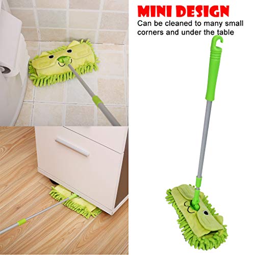 Miklan Kid's Mini Housekeeping Cleaning Tools, 3pcs Small Mop Small Broom Small Dustpan, Little Housekeeping Helper Set, Pretend To Play Toys Sets Mommy's Little Helper Broom Set (Ship From US) - Thumbnail 4