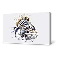 Canvas Wall Art Watercolor Animal Canvas Prints Home Artwork Decoration for Living Room,Bedroom - 12x18 inches