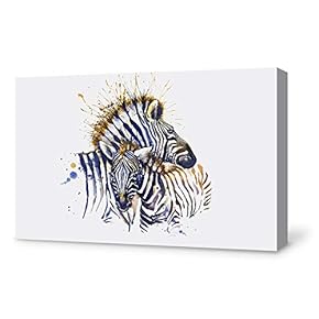 Canvas Wall Art Watercolor Animal Canvas Prints Home Artwork Decoration for Living Room,Bedroom - 12x18 inches