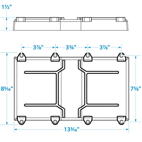 Seachoice Battery Tray with Hold Down Strap, Group 29/31,Black Pricepulse
