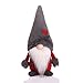 Amazlab Swedish Christmas Santa Gnome Plush Doll, Handmade Scandinavian Tomte Nordic Nisse Sockerbit Elf Dwarf Decoration, Christmas Party Gifts,gray Hat and Red Body, 16 Inch